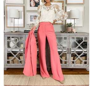 NWT Express Embroidered Floral Lace with Swiss Dot Sleeves and Cami Insert